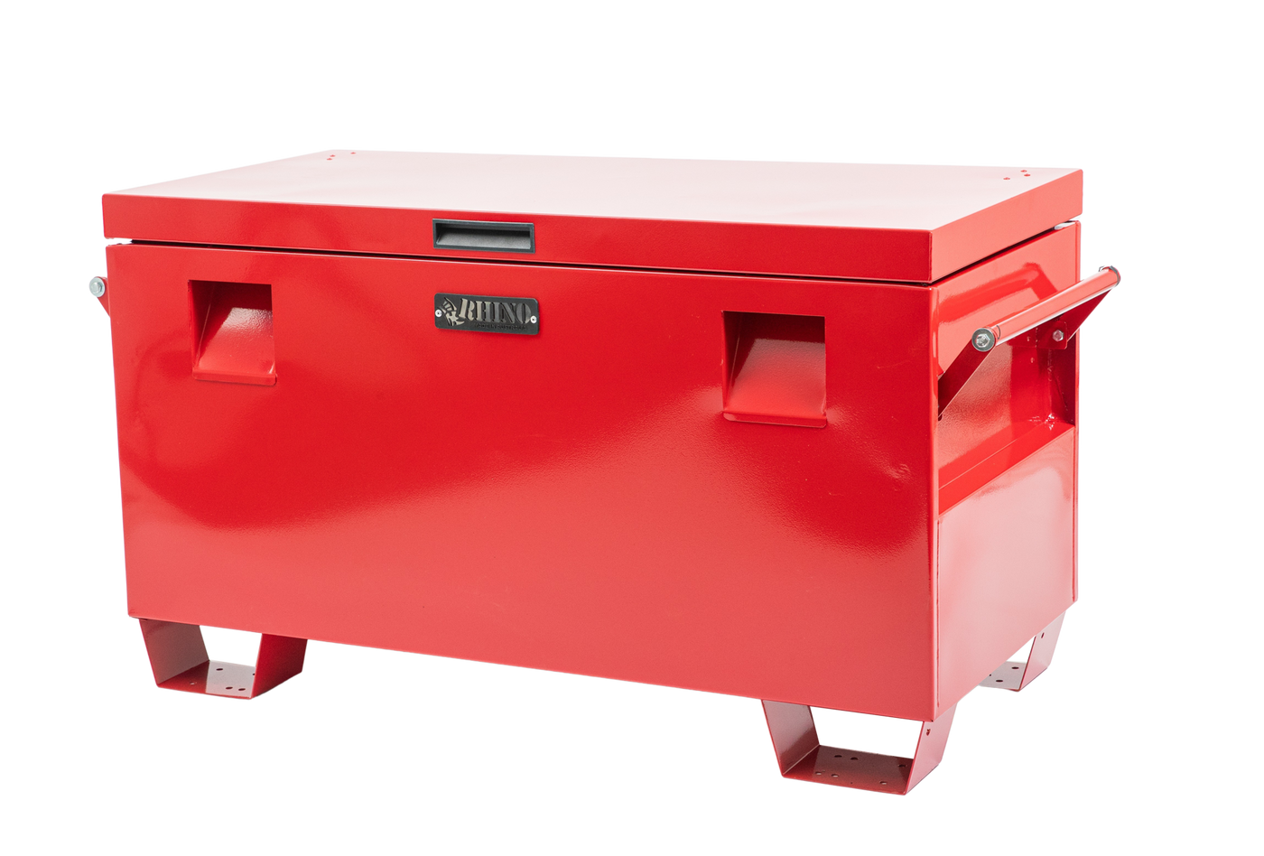 Small Red Powder Coated Site Box Isometric View