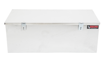 Extra Large Galvanised Tool Box with locks and lift handles Front View