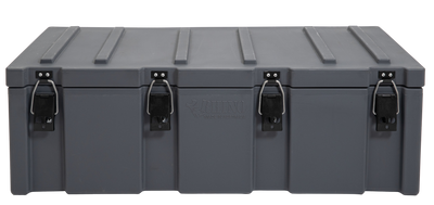 1200mm Extra Large Grey Plastic Storage Cargo Case Front View