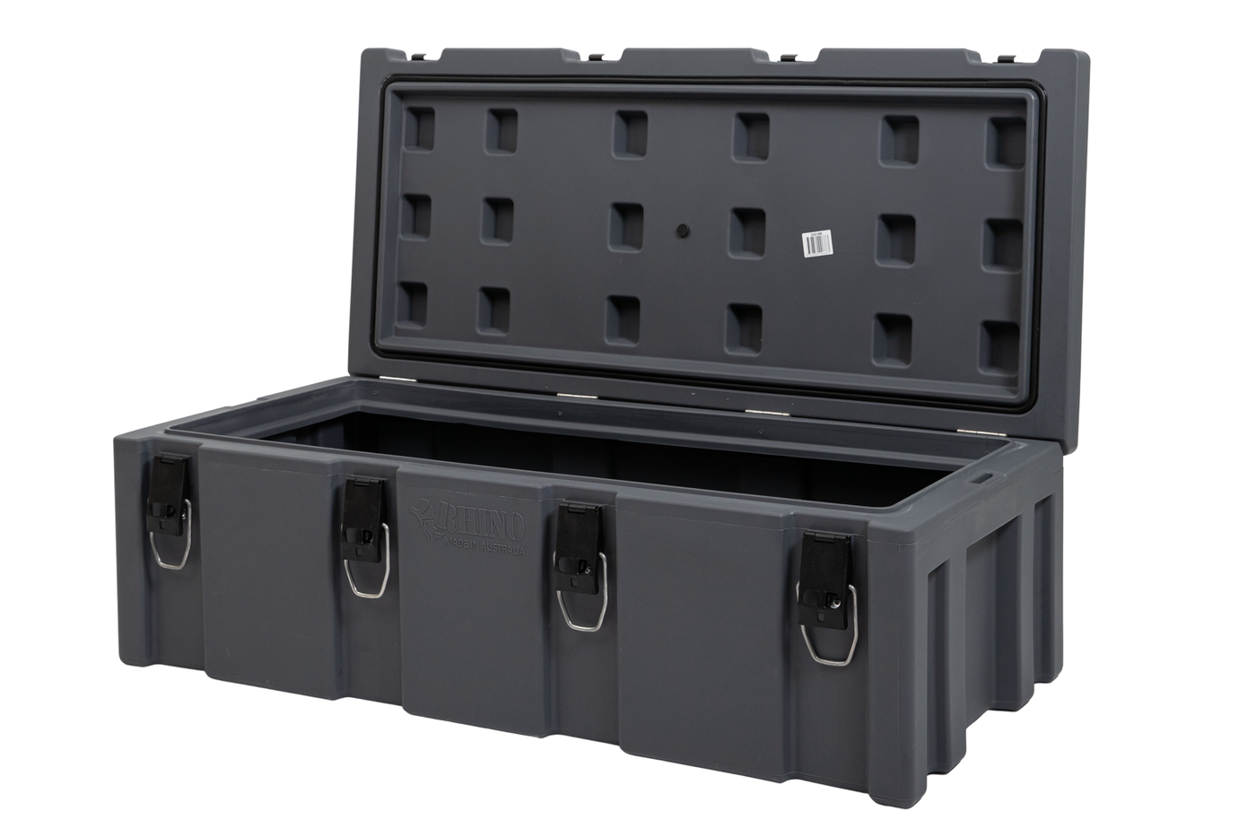 1200mm Extra Large Grey Plastic Storage Cargo Case Open View