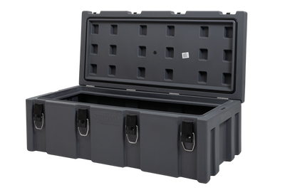1200mm Extra Large Grey Plastic Storage Cargo Case Open View