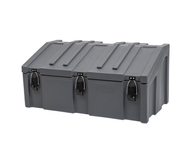 1060mm Large Grey Bread Box Plastic Storage Cargo Case Isometric View