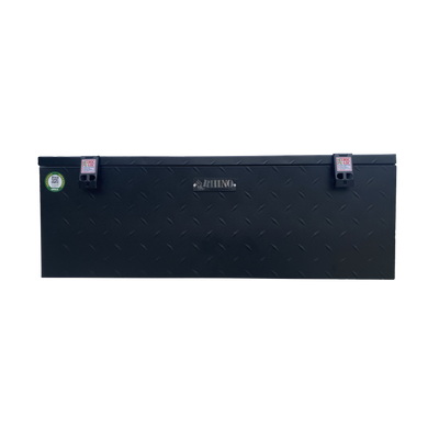 Medium Single Opening Powder Coated Ute Tool Box with Croc Loc Front View