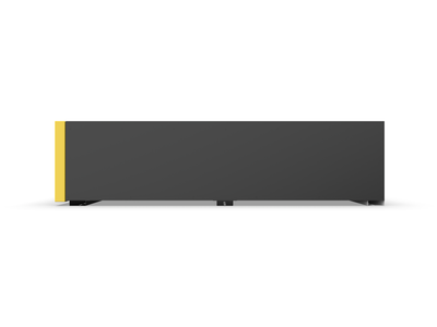 Texture Black and Yellow Large Modular Van Storage Drawer Side View