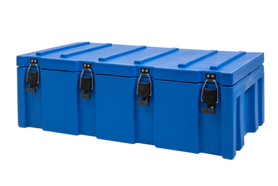 1200mm Extra Large Blue Plastic Storage Cargo Case Isometric View