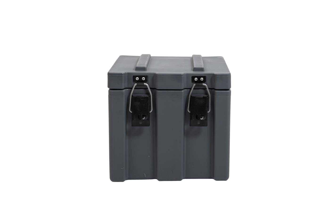 400mm Small Grey Plastic Storage Cargo Case Front View
