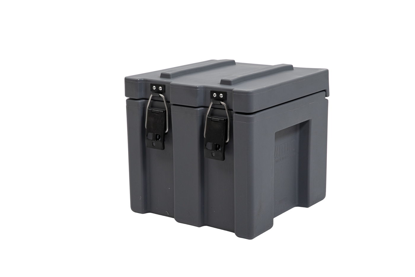 400mm Small Grey Plastic Storage Cargo Case Isometric View
