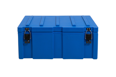 900mm Large Blue Plastic Storage Cargo Case Front View