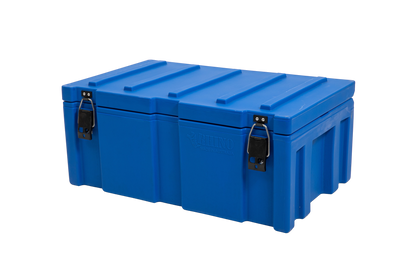 900mm Large Blue Plastic Storage Cargo Case Isometric View