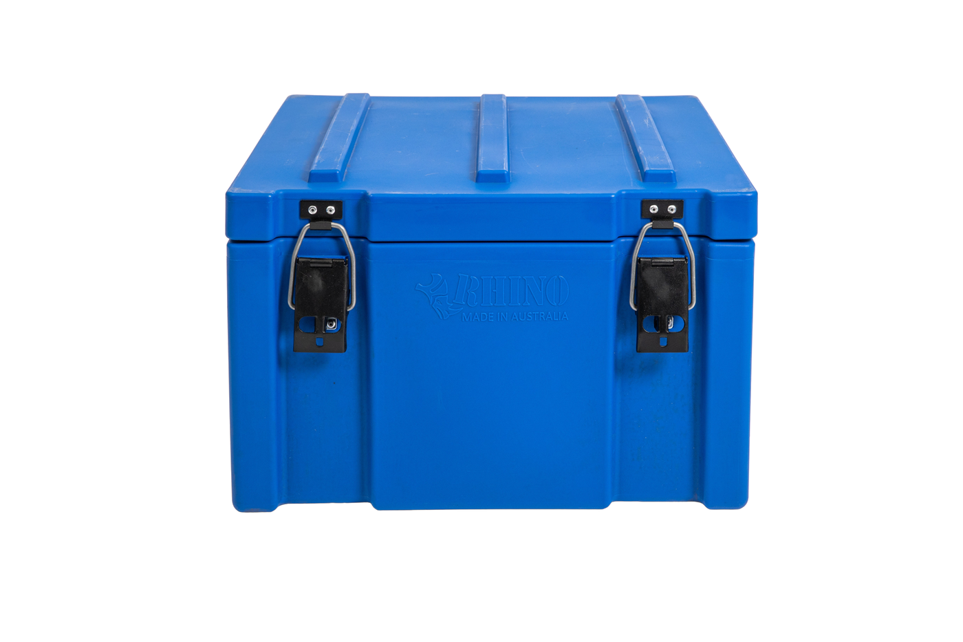 600mm Medium Blue Plastic Storage Cargo Case Front View