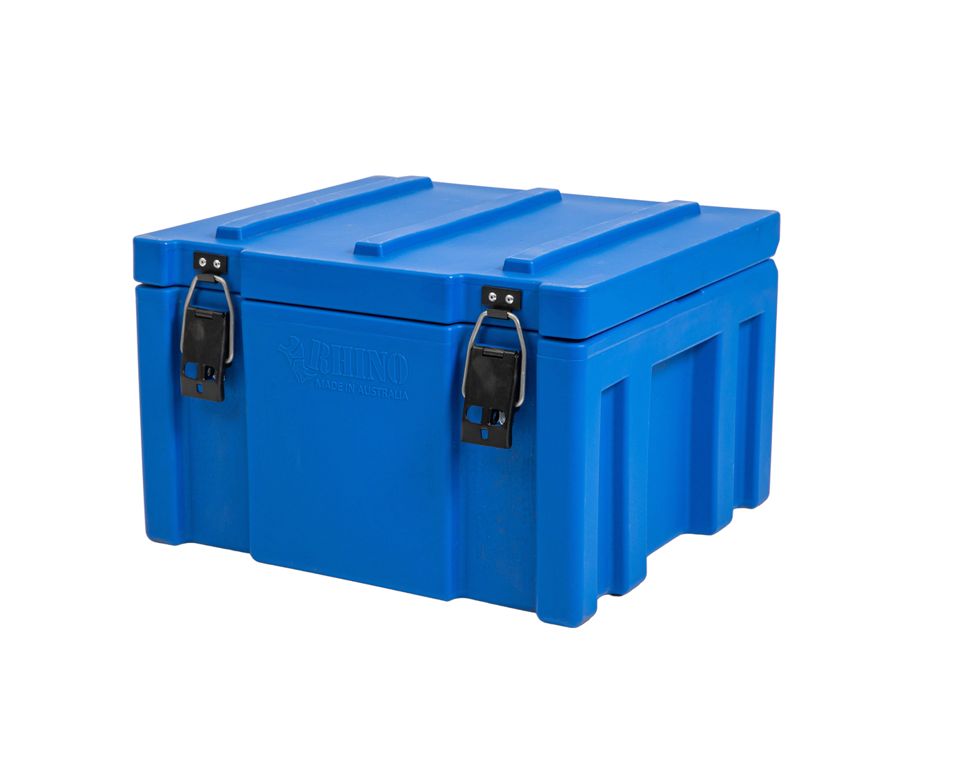 600mm Medium Blue Plastic Storage Cargo Case Isometric View